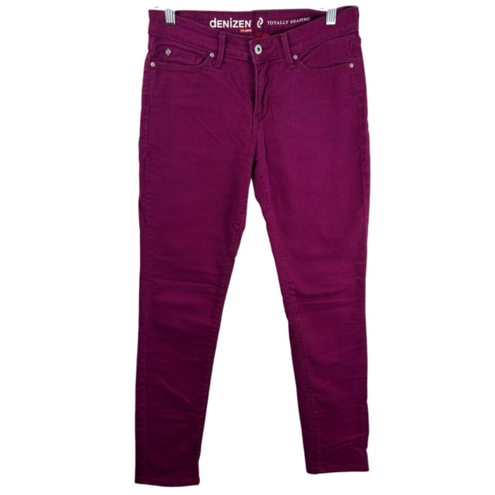Denizen Levi’s Totally Shaping Skinny Jeans Magenta Cotton Stretch Pants